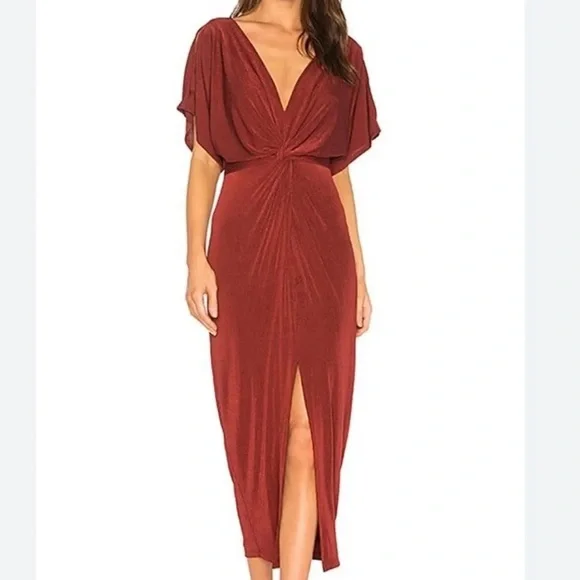 Astr | Dresses | Astr The Labelkeira Dress Burgundy Wine Maxi Dress Size  Small | Poshmark